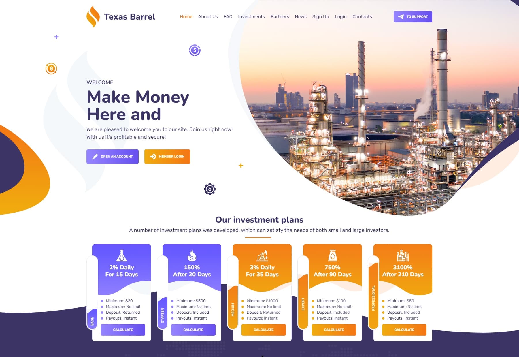 Texas Barrel - Oil & Gas Industry