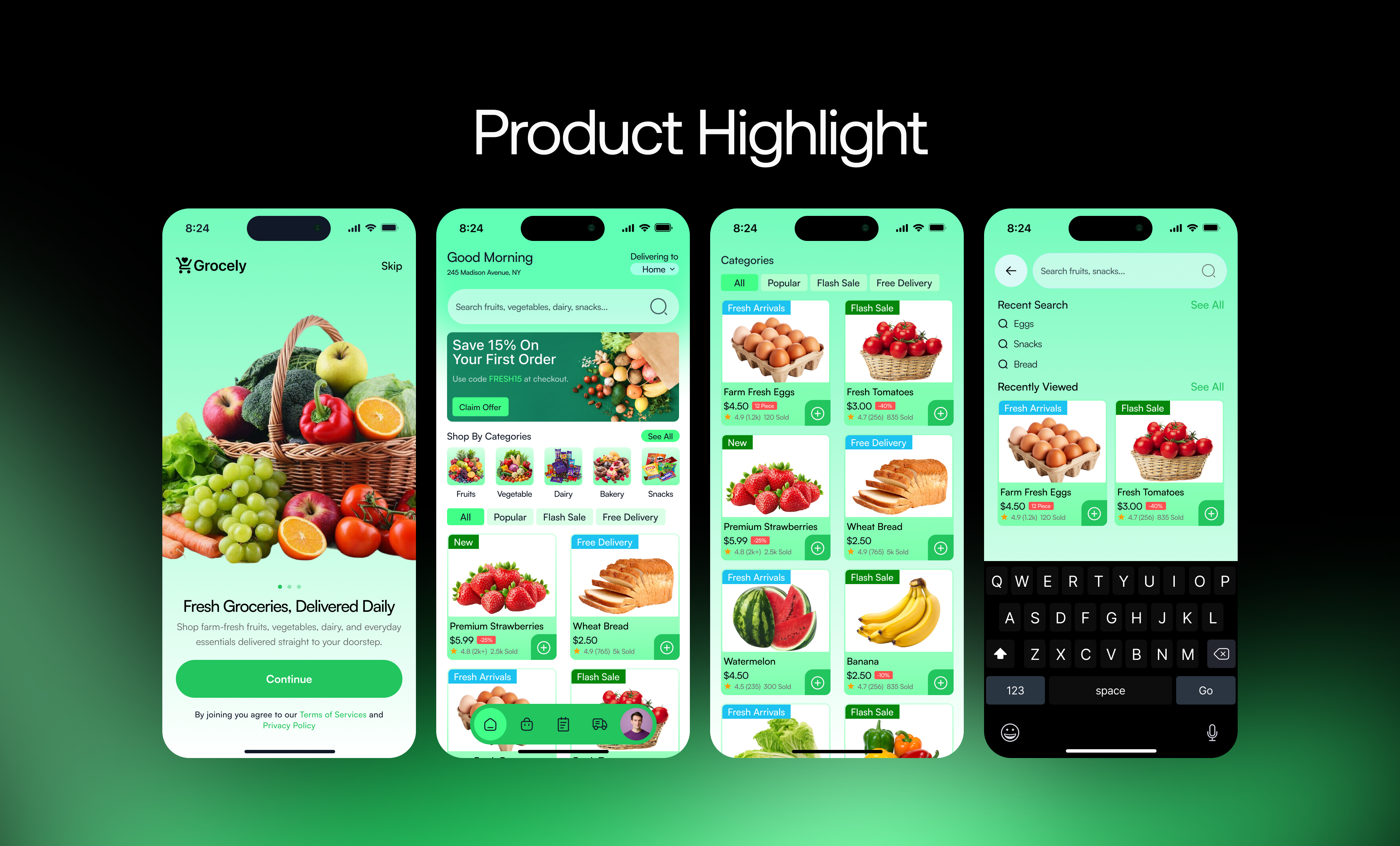 Grocery Shop Web App — screenshot 1