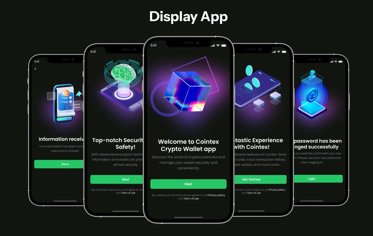 Cointex - Crypto Wallet Mobile PWA HTML Template — screenshot 1