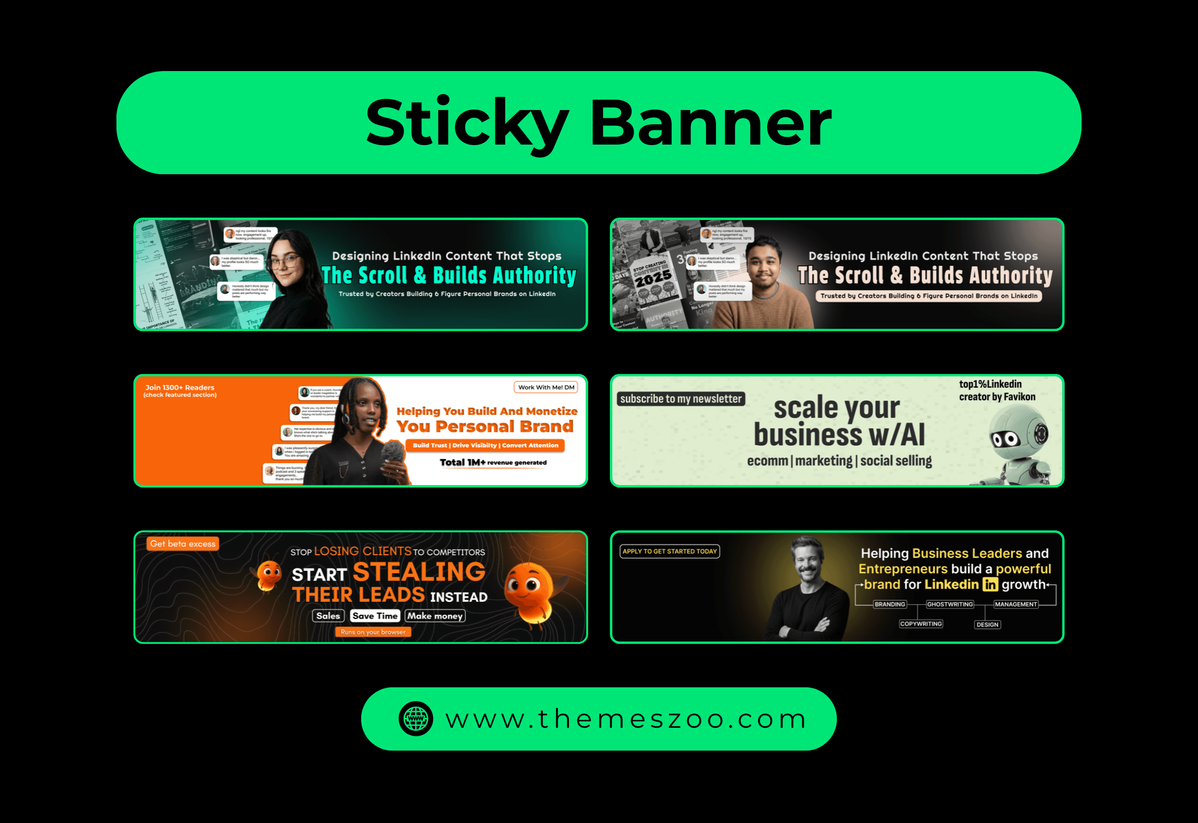 Sticky Banner (One Slide) — screenshot 1